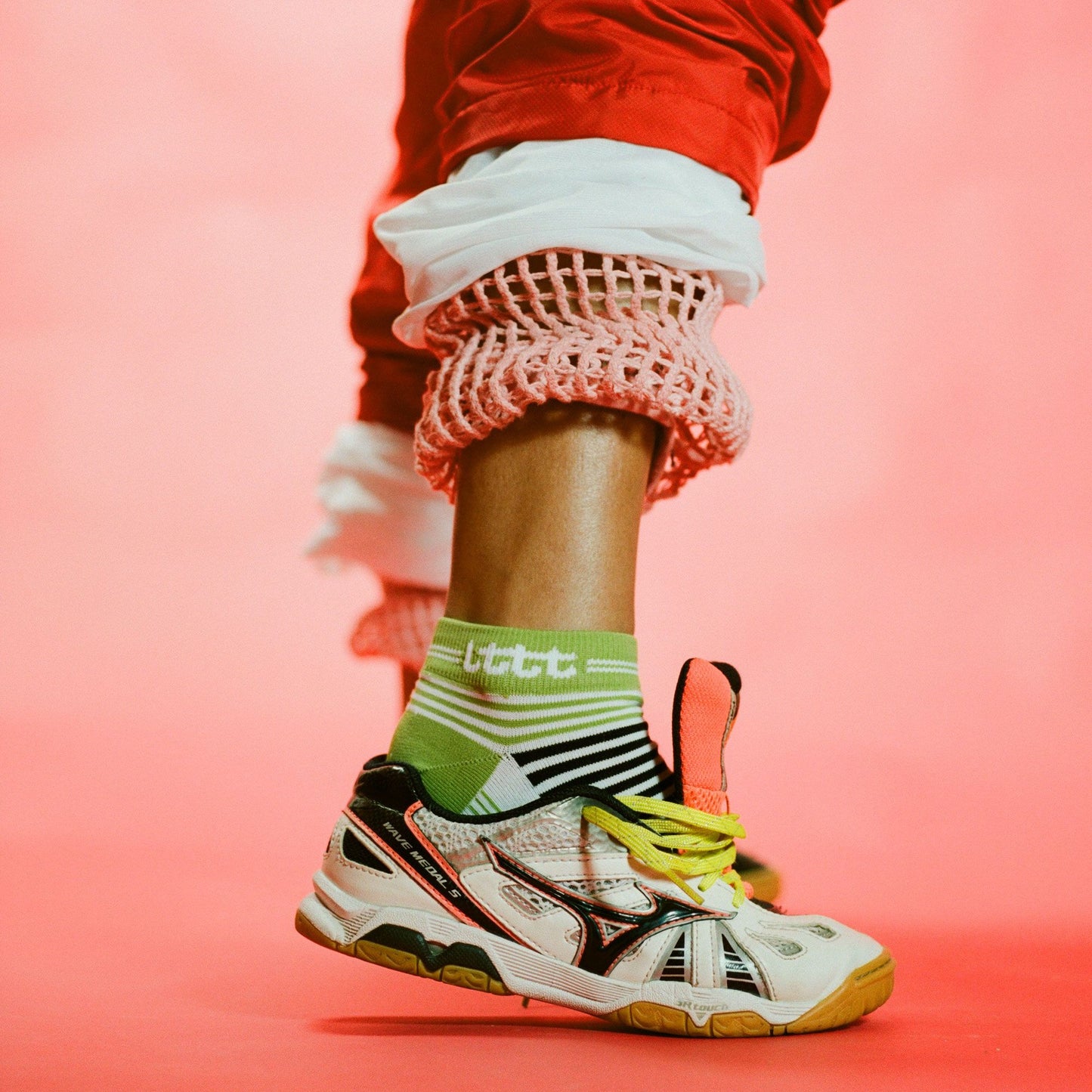 LTTT - SHUFFLE SOCKS - Green Stripe