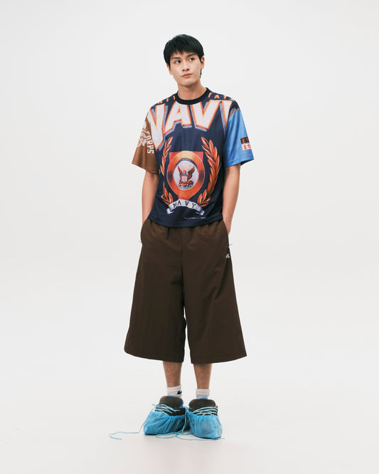 (nu-P56) Citizen Cropped Shorts Brown