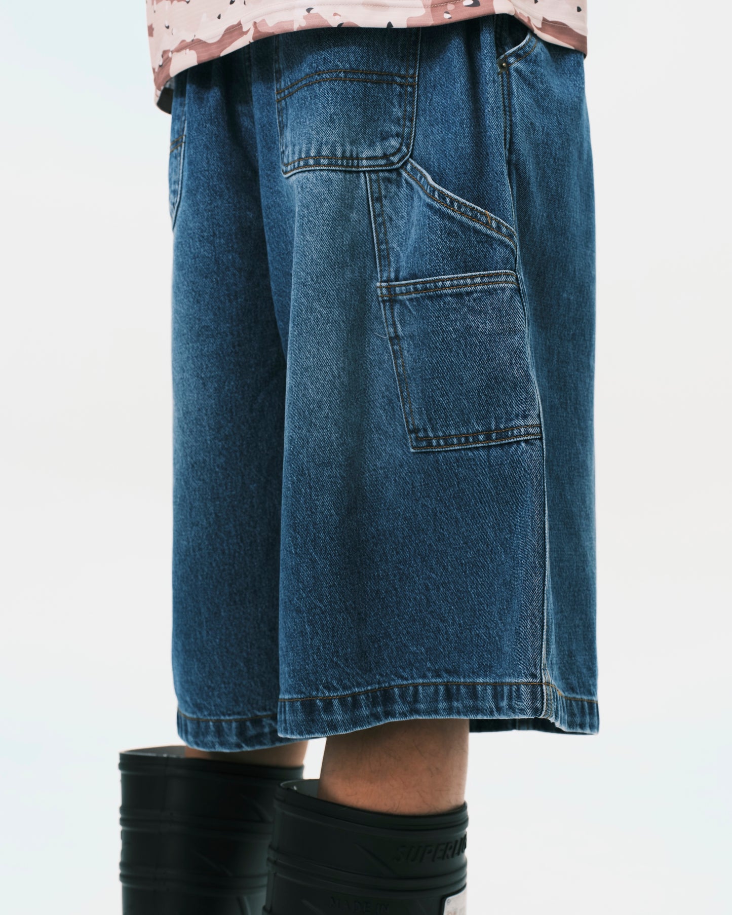 (nu-P58) W-Shorts II Blue Denim