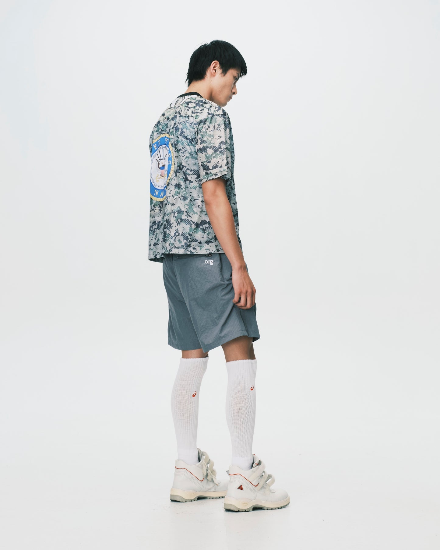 (nu-P63) Profile Shorts Gray