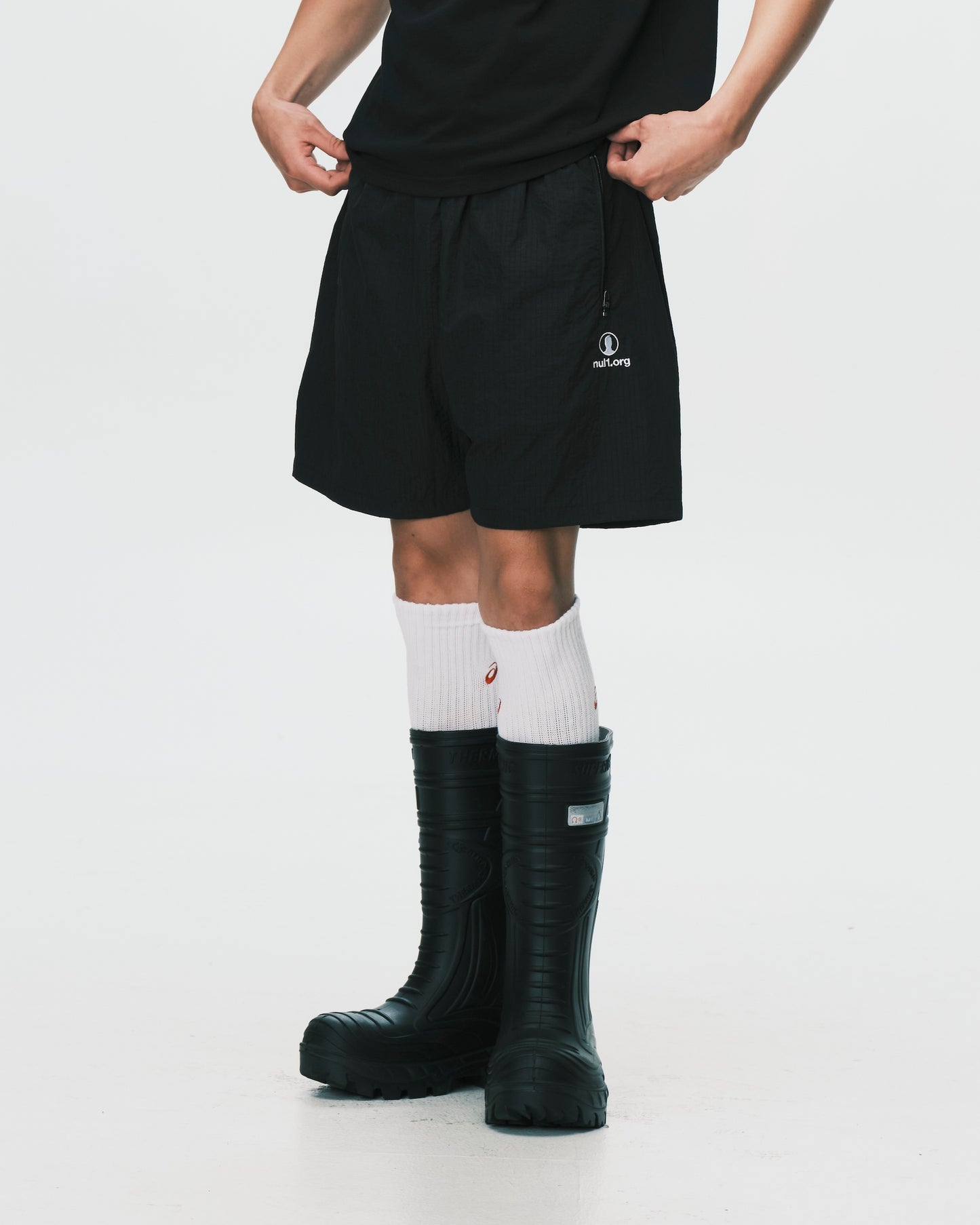 (nu-P62) Profile Shorts Black