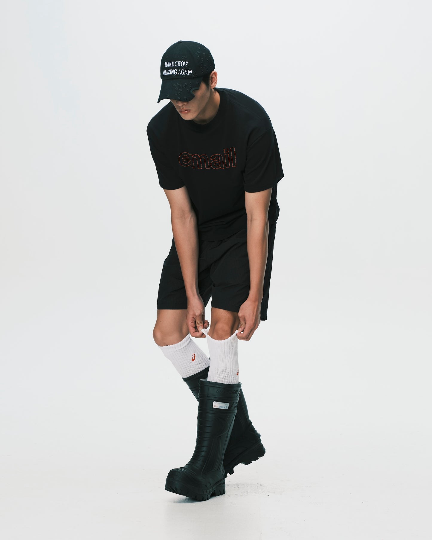(nu-P62) Profile Shorts Black