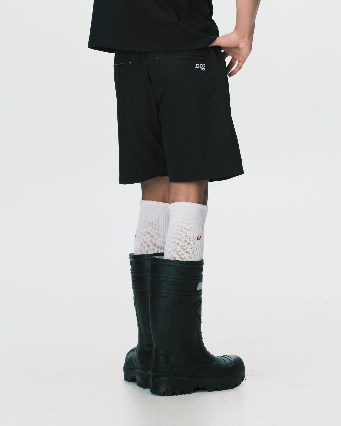 (nu-P62) Profile Shorts Black
