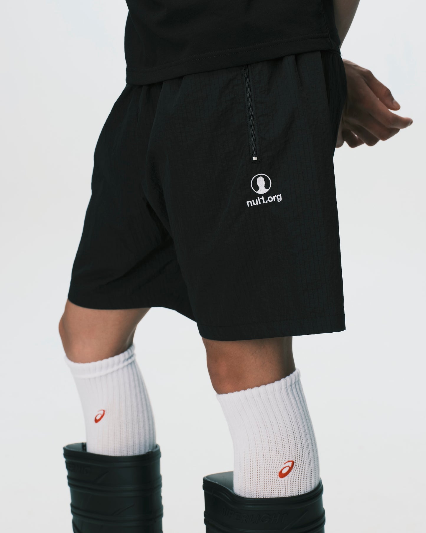 (nu-P62) Profile Shorts Black