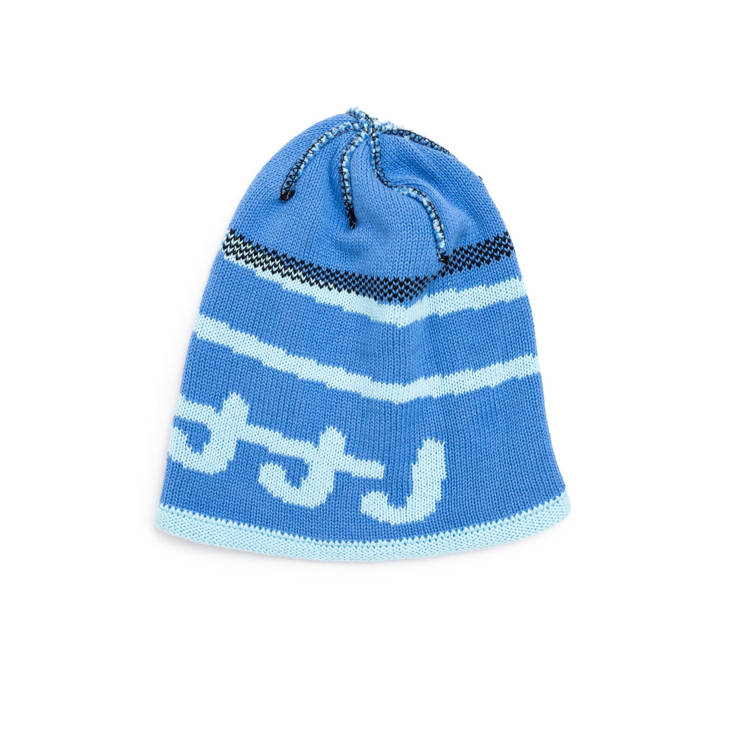 LTTT - KNIT SWIRL BEANIE - Blue