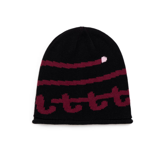 LTTT - KNIT SWIRL BEANIE - Red