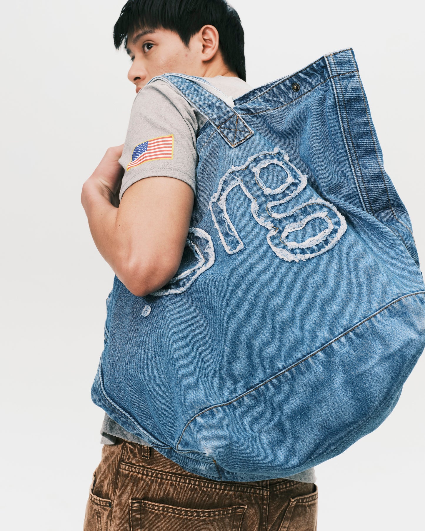 (nu-B18) Stylist Denim Bag