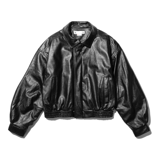 (nu-J10) Bianca Leather Jacket 3M Black