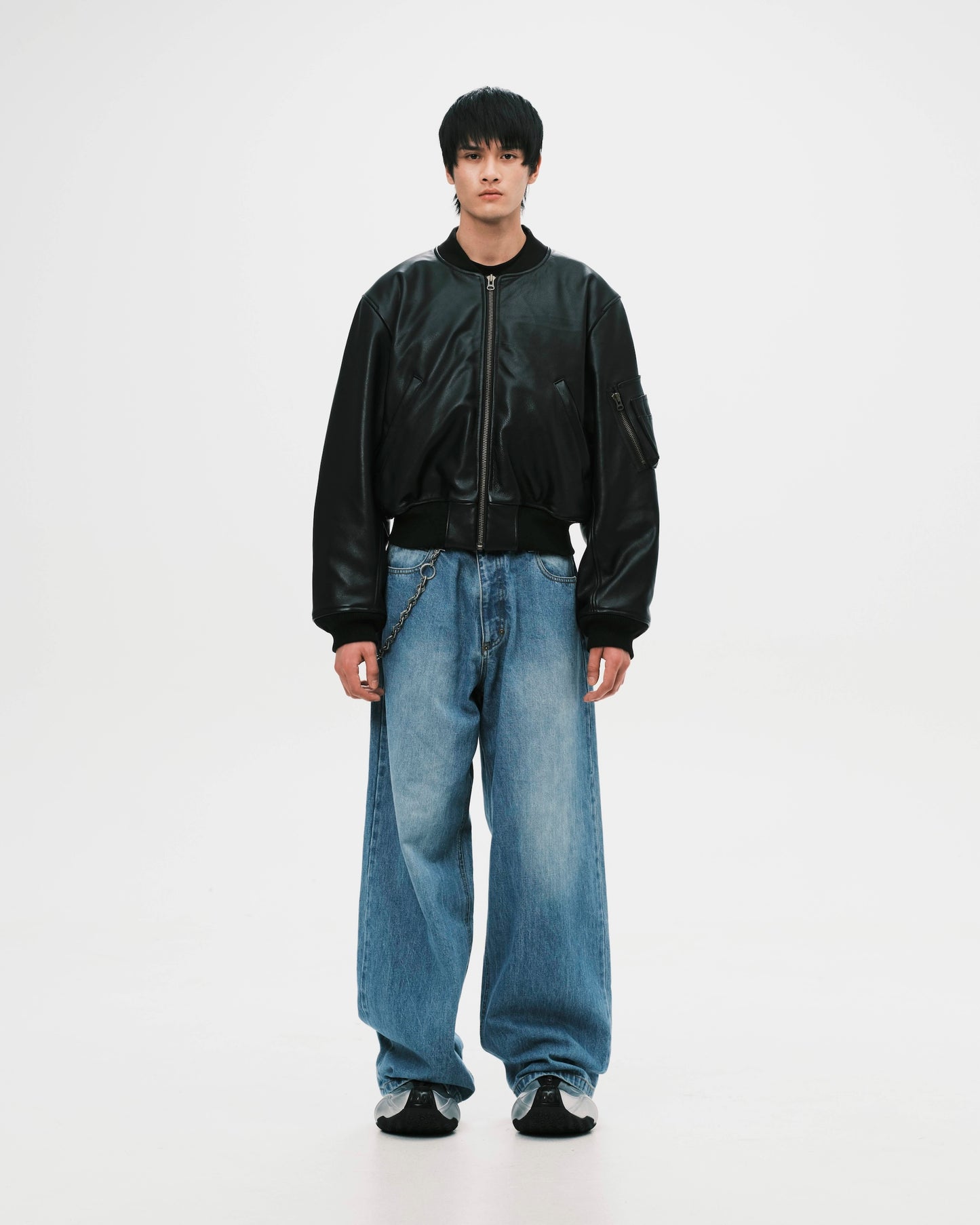 (nu-J26) Staff Leather MA-1 Jacket *org123.xyz Exclusive*
