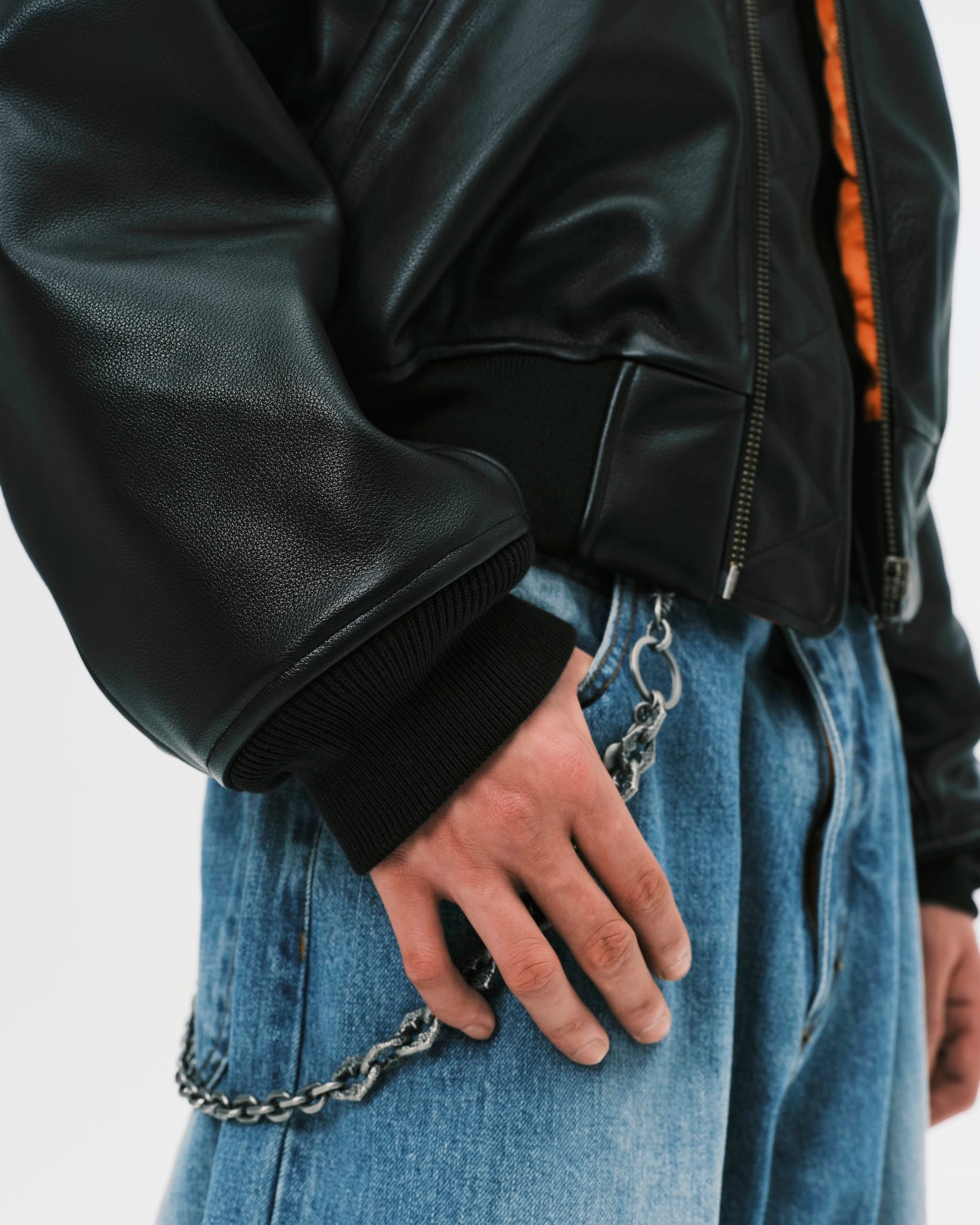 (nu-J26) Staff Leather MA-1 Jacket *org123.xyz Exclusive*
