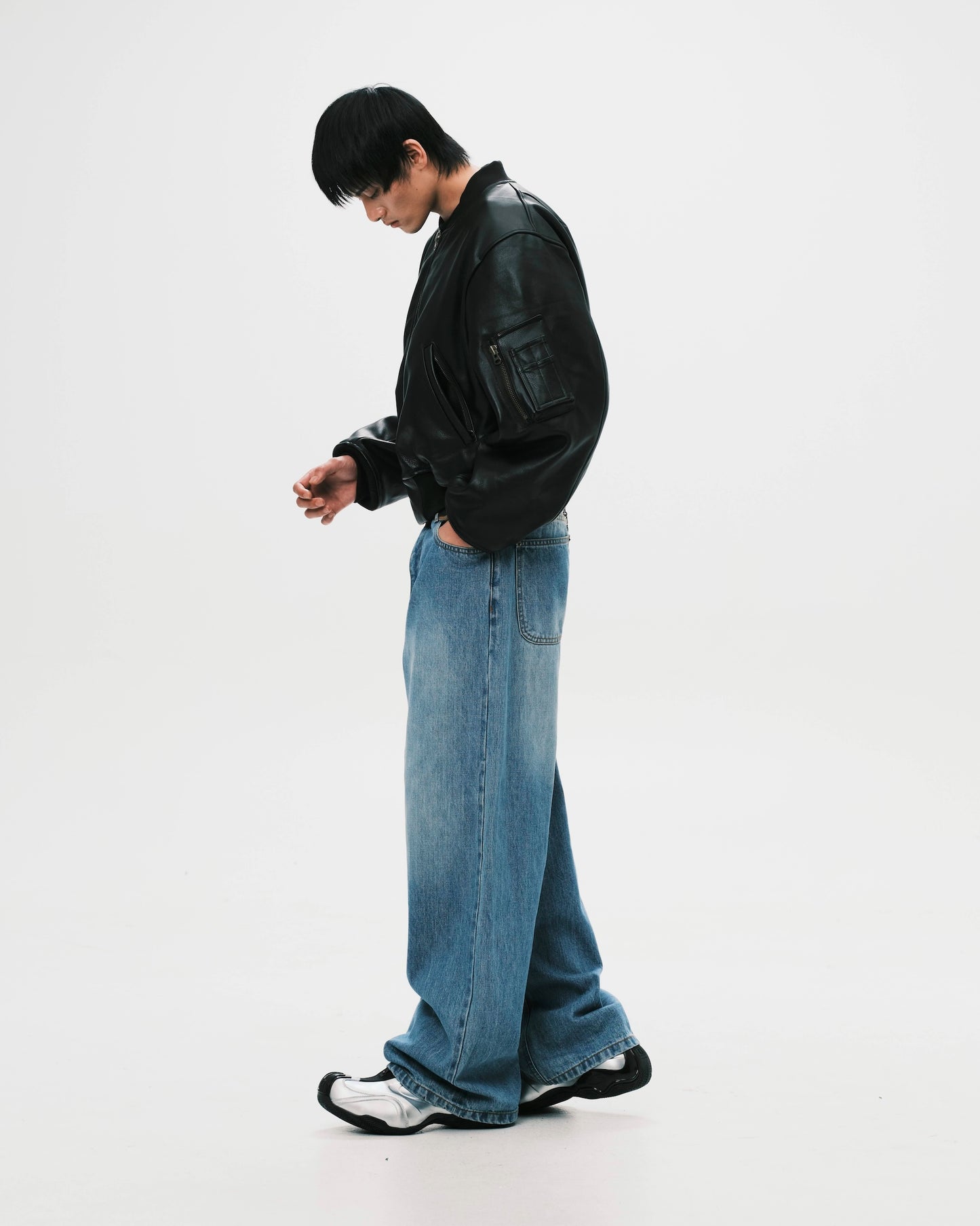 (nu-J26) Staff Leather MA-1 Jacket *org123.xyz Exclusive*