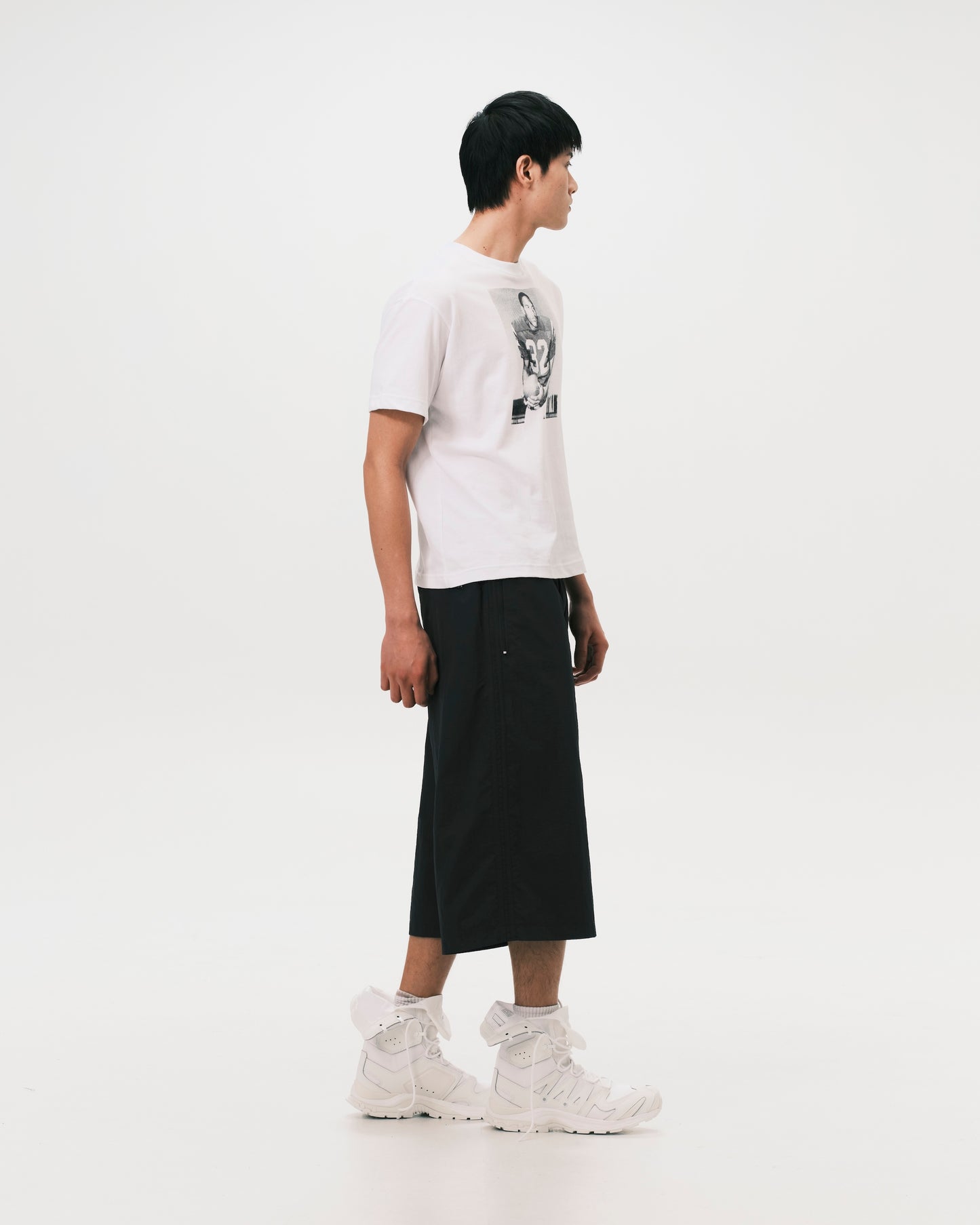 (nu-P55) Citizen Cropped Shorts Black