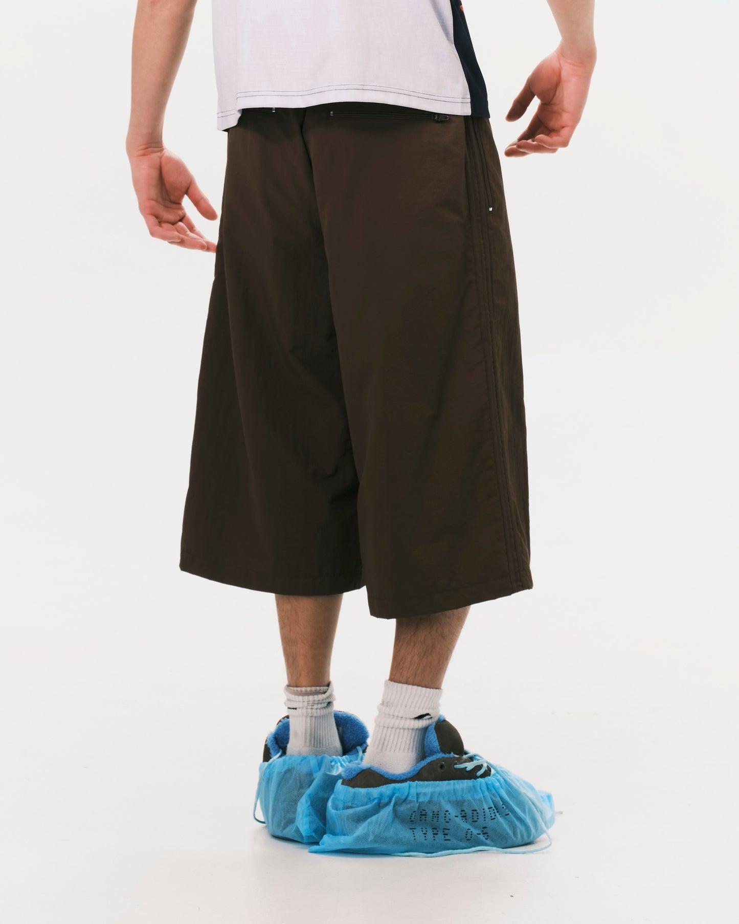 (nu-P56) Citizen Cropped Shorts Brown