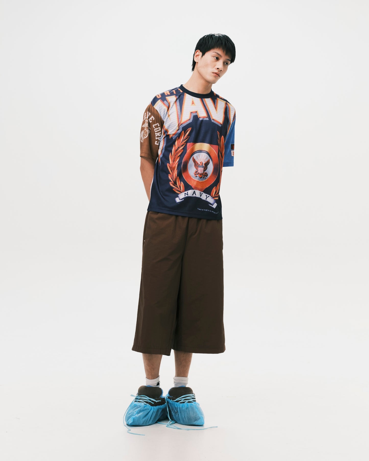 (nu-P56) Citizen Cropped Shorts Brown