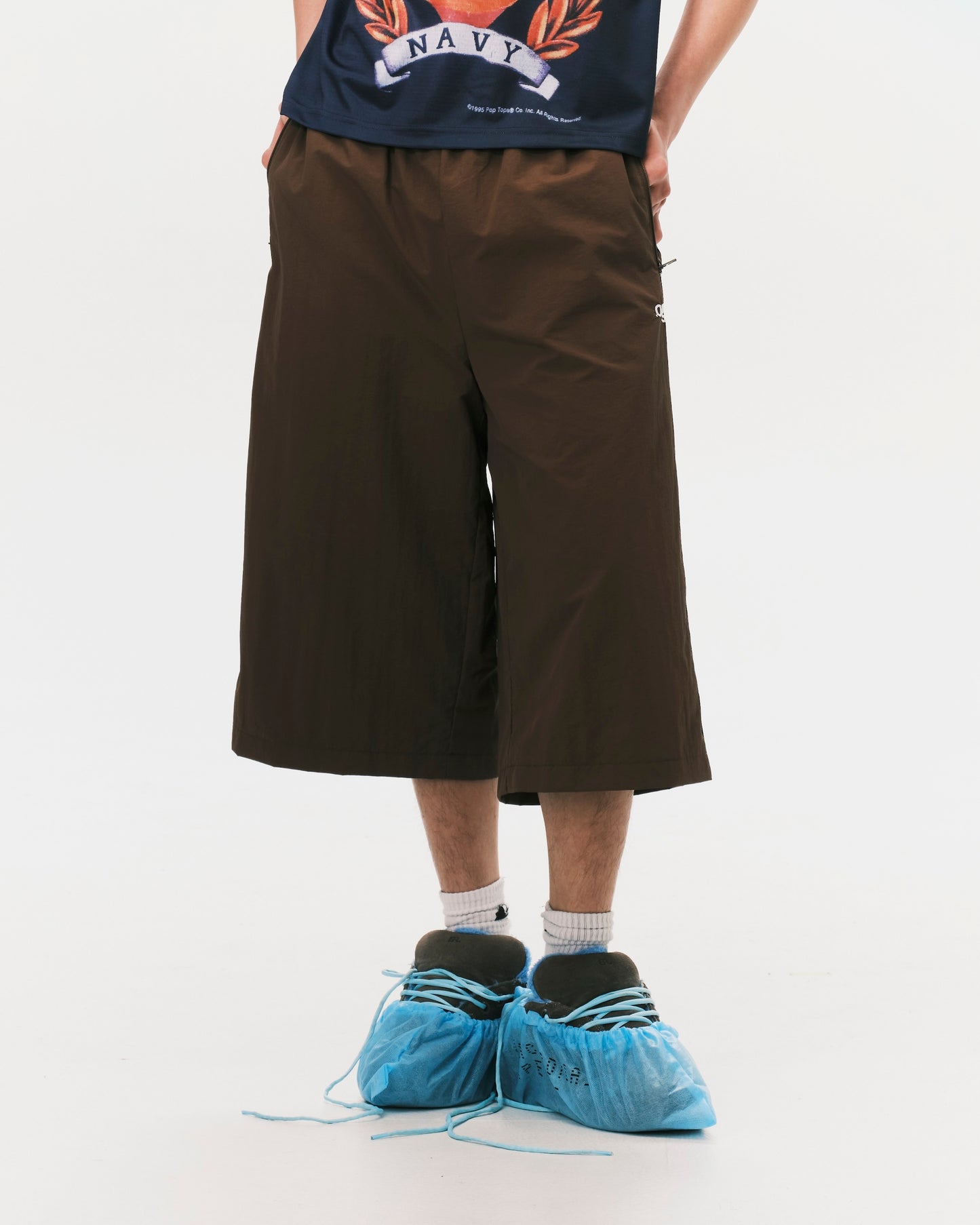 (nu-P56) Citizen Cropped Shorts Brown