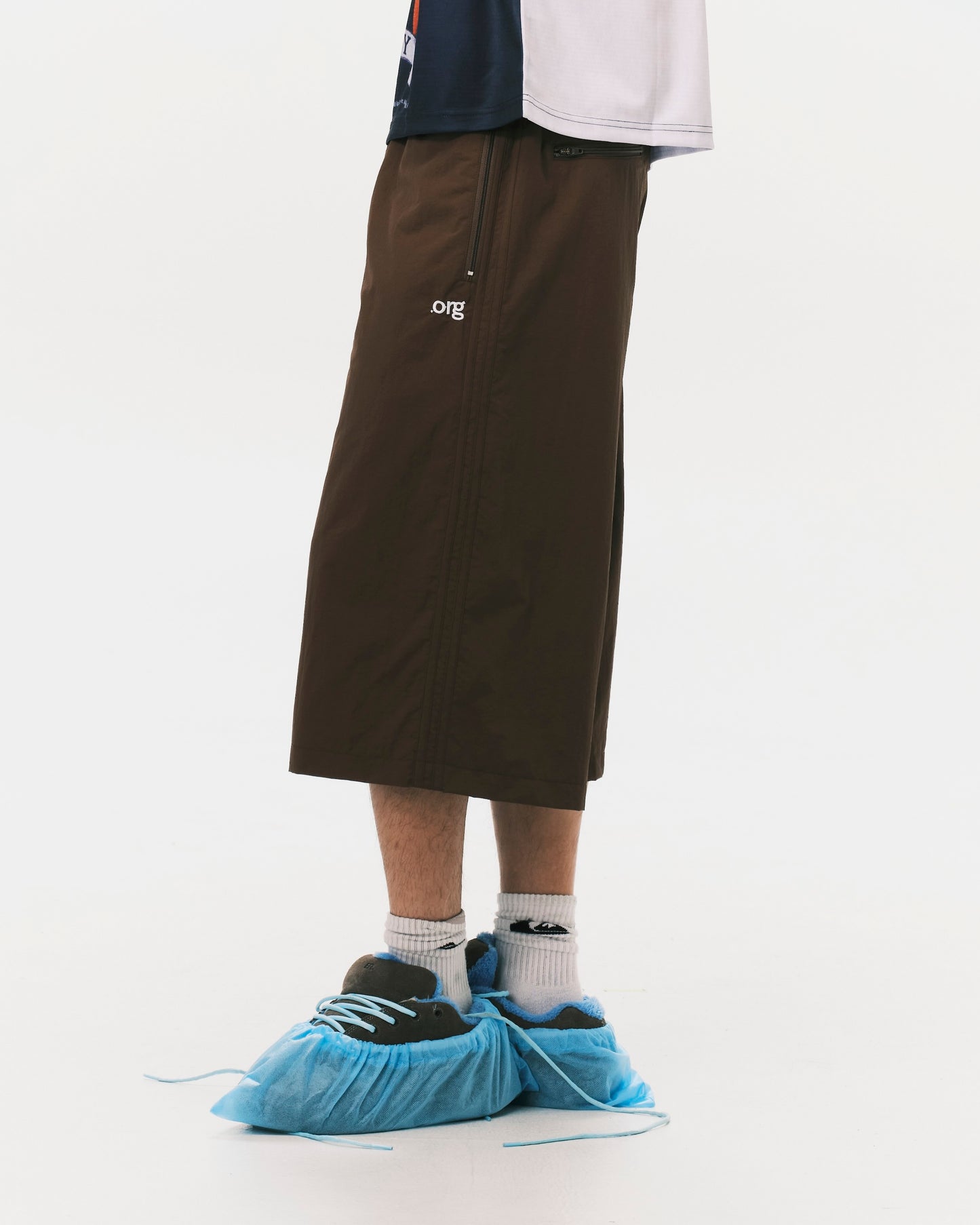 (nu-P56) Citizen Cropped Shorts Brown