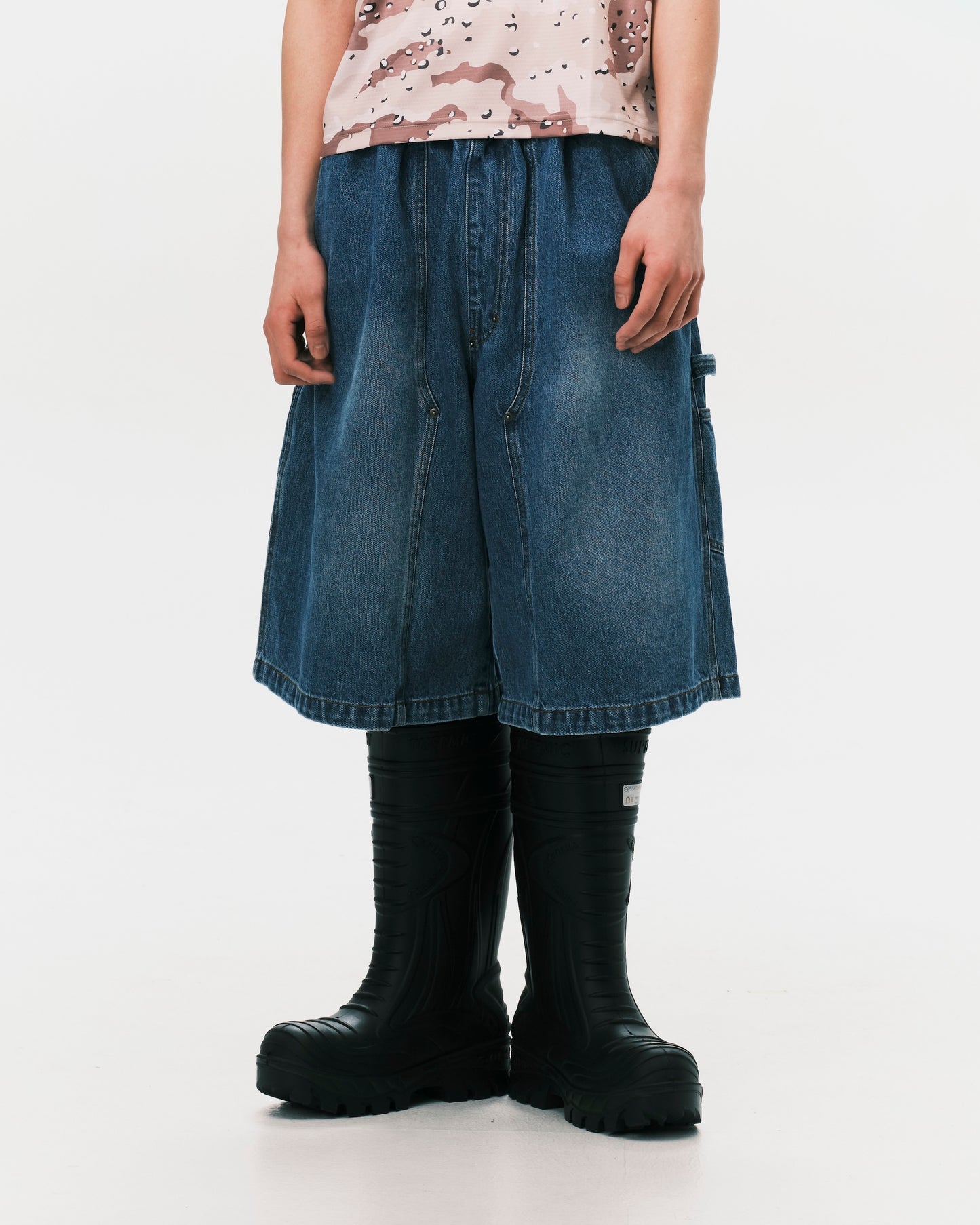 (nu-P58) W-Shorts II Blue Denim