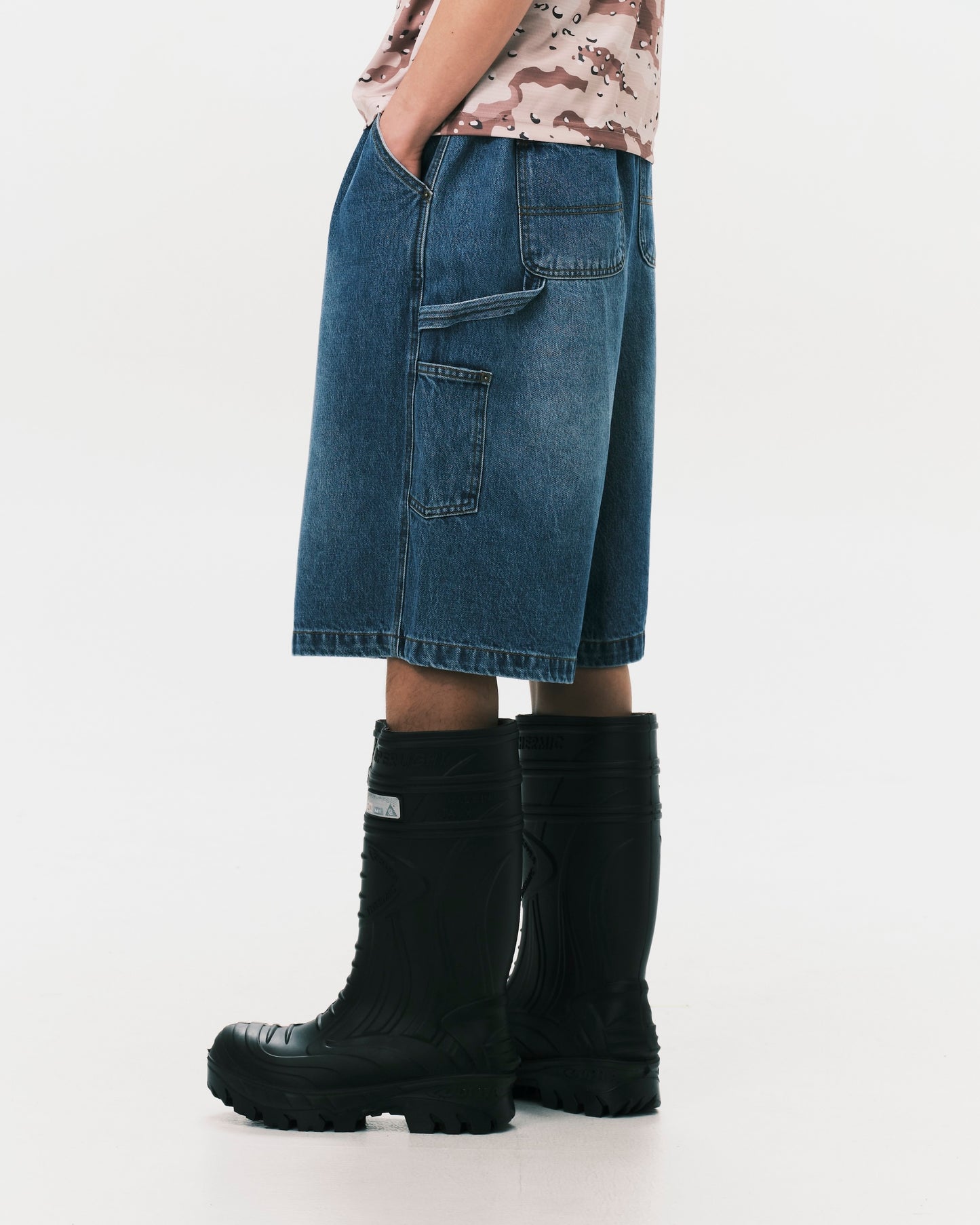 (nu-P58) W-Shorts II Blue Denim