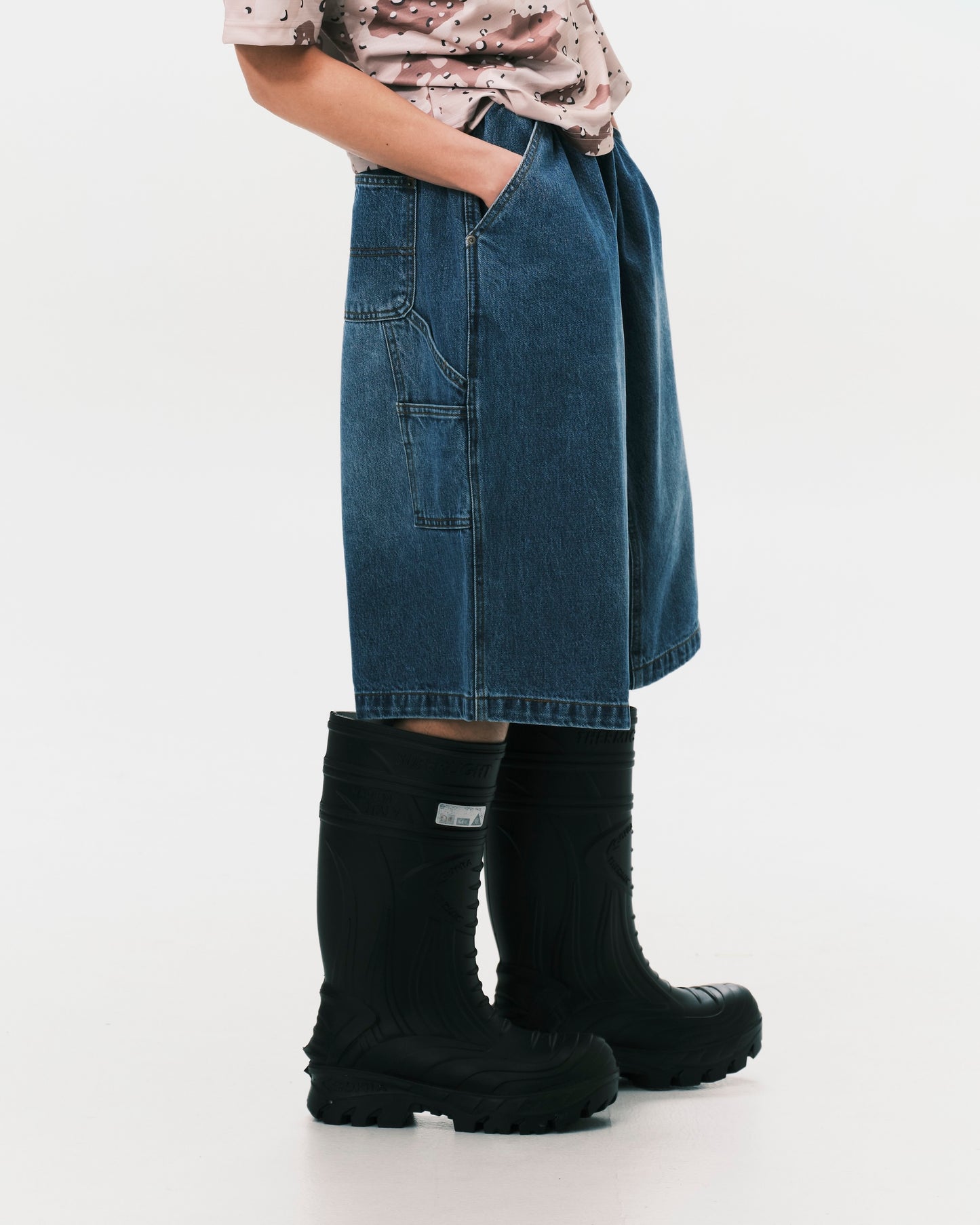 (nu-P58) W-Shorts II Blue Denim