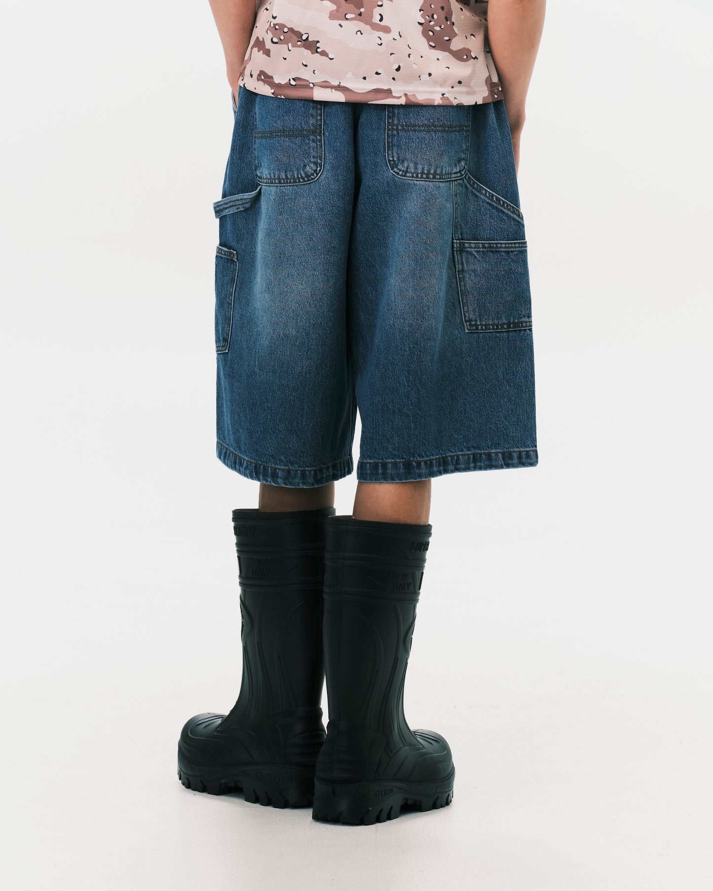 (nu-P58) W-Shorts II Blue Denim