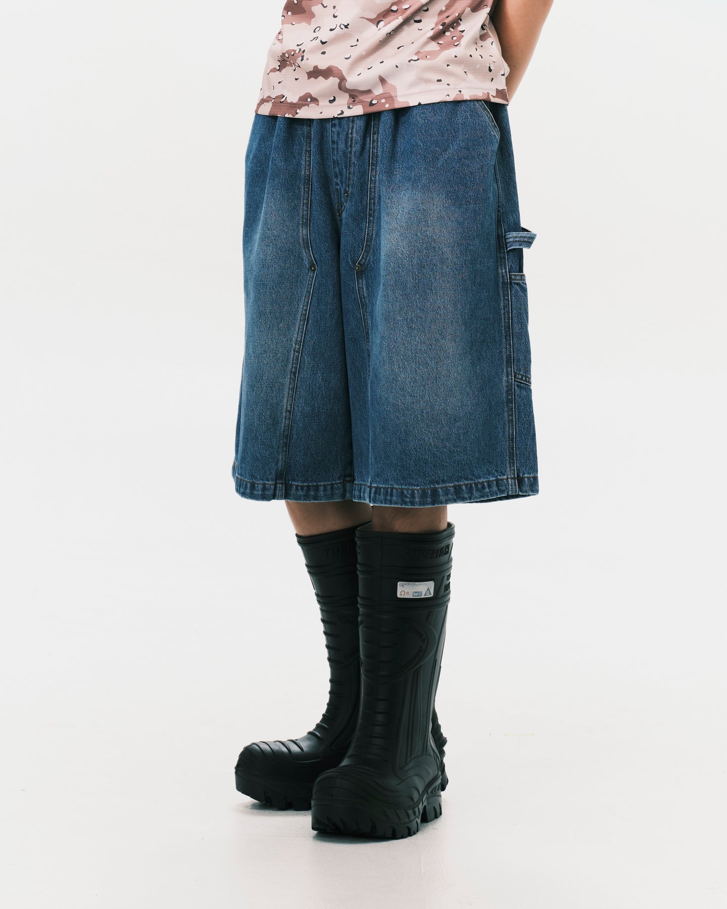 (nu-P58) W-Shorts II Blue Denim