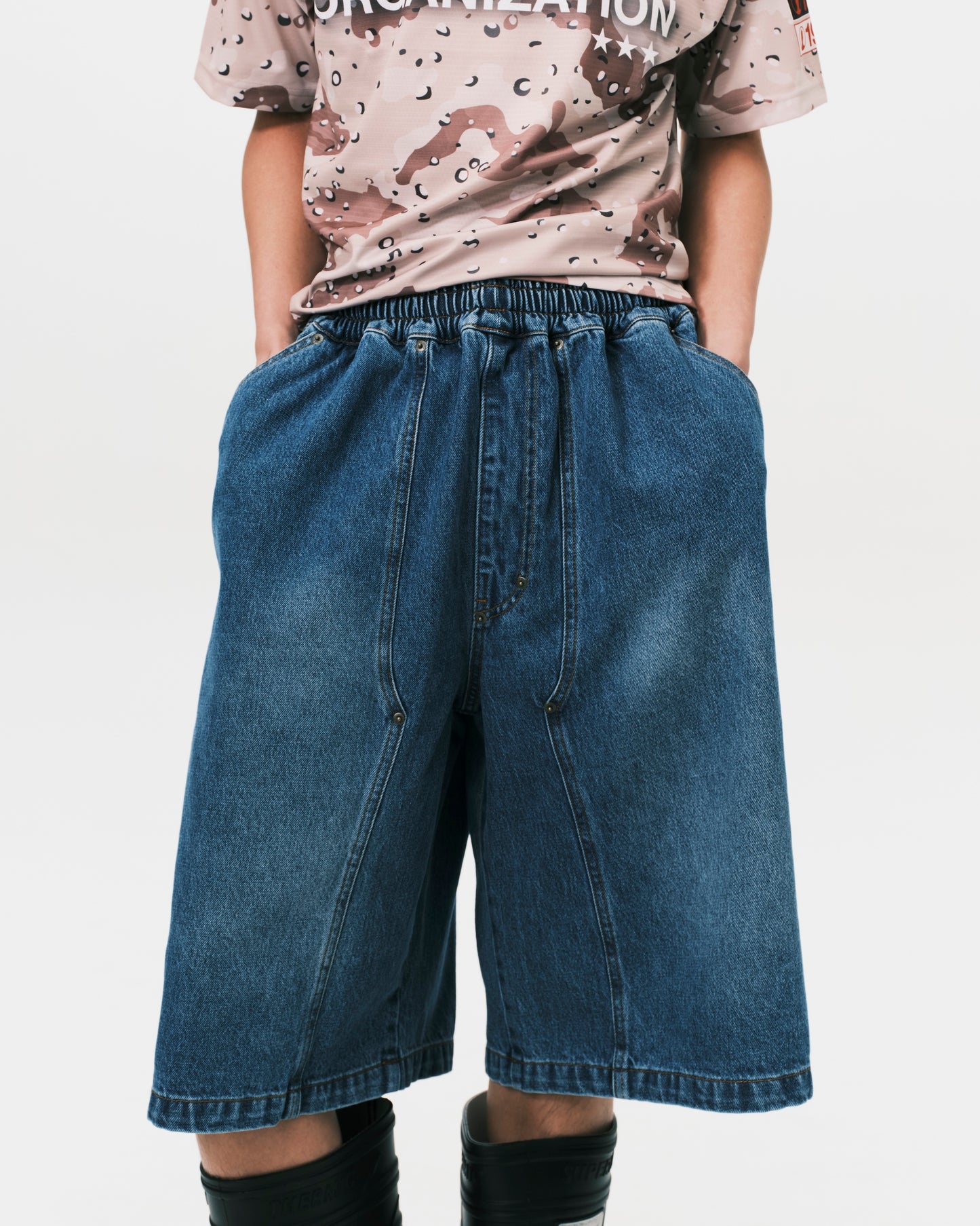 (nu-P58) W-Shorts II Blue Denim